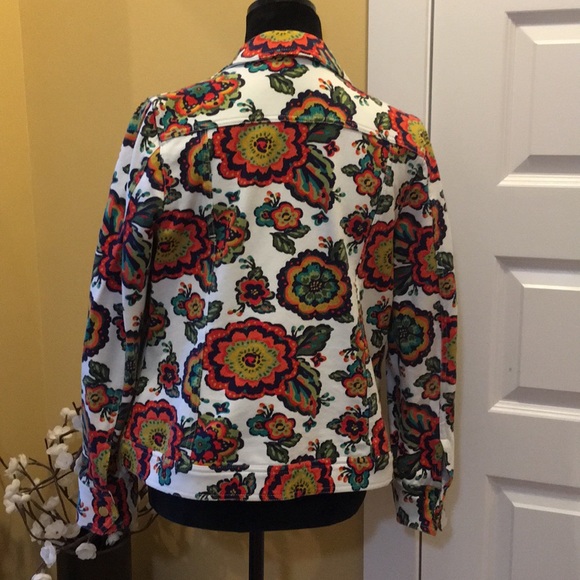 Floral jacket by Isaac Mizrahi- size S - Picture 4 of 7